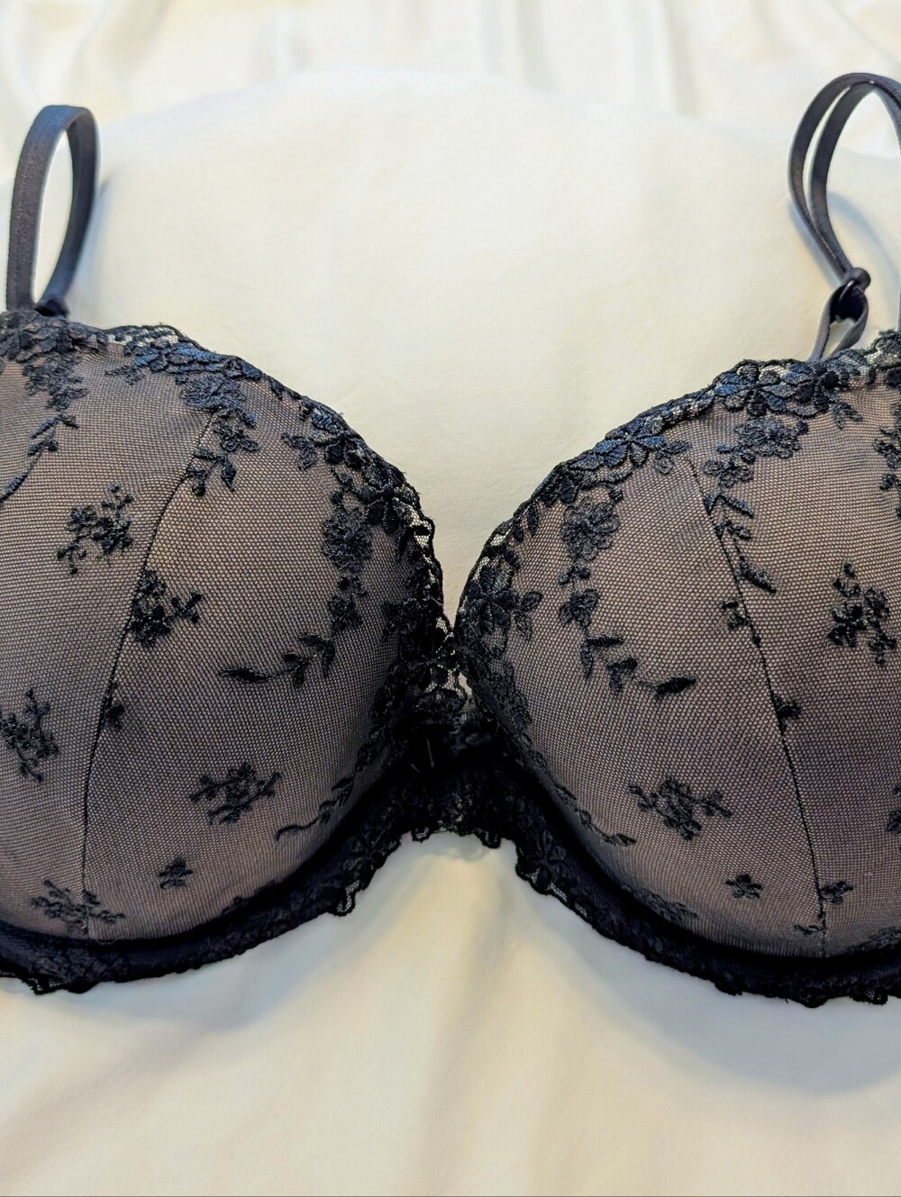 Ambreille Black Lace Underwire Bra - Women Intimates & Sleepwear